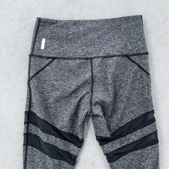 Zella Womens Small‎ High Waist 7/8 Length Gray Mesh Athletic Leggings Yoga Pants - Picture 5 of 10